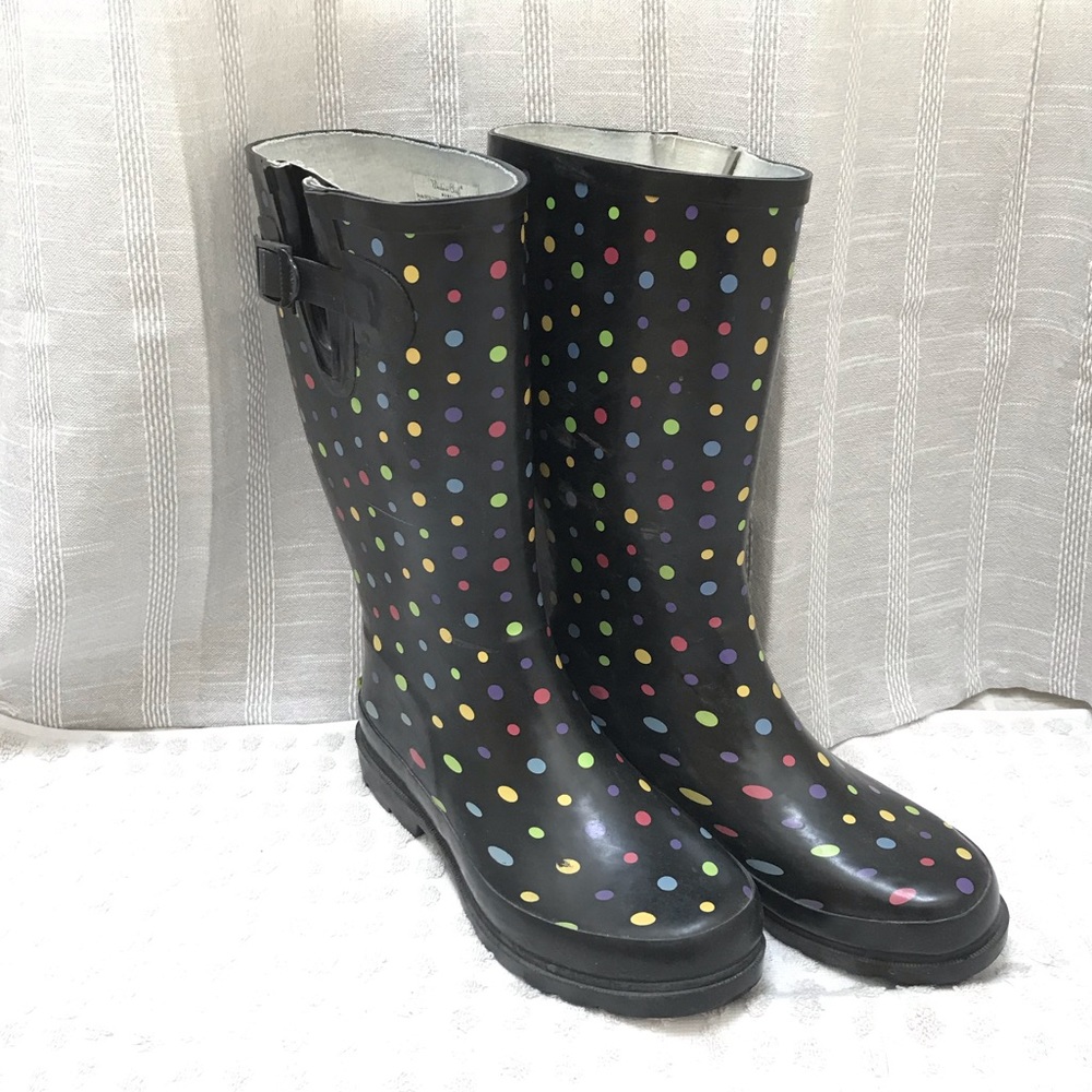 Polka Dot Rain Boots
